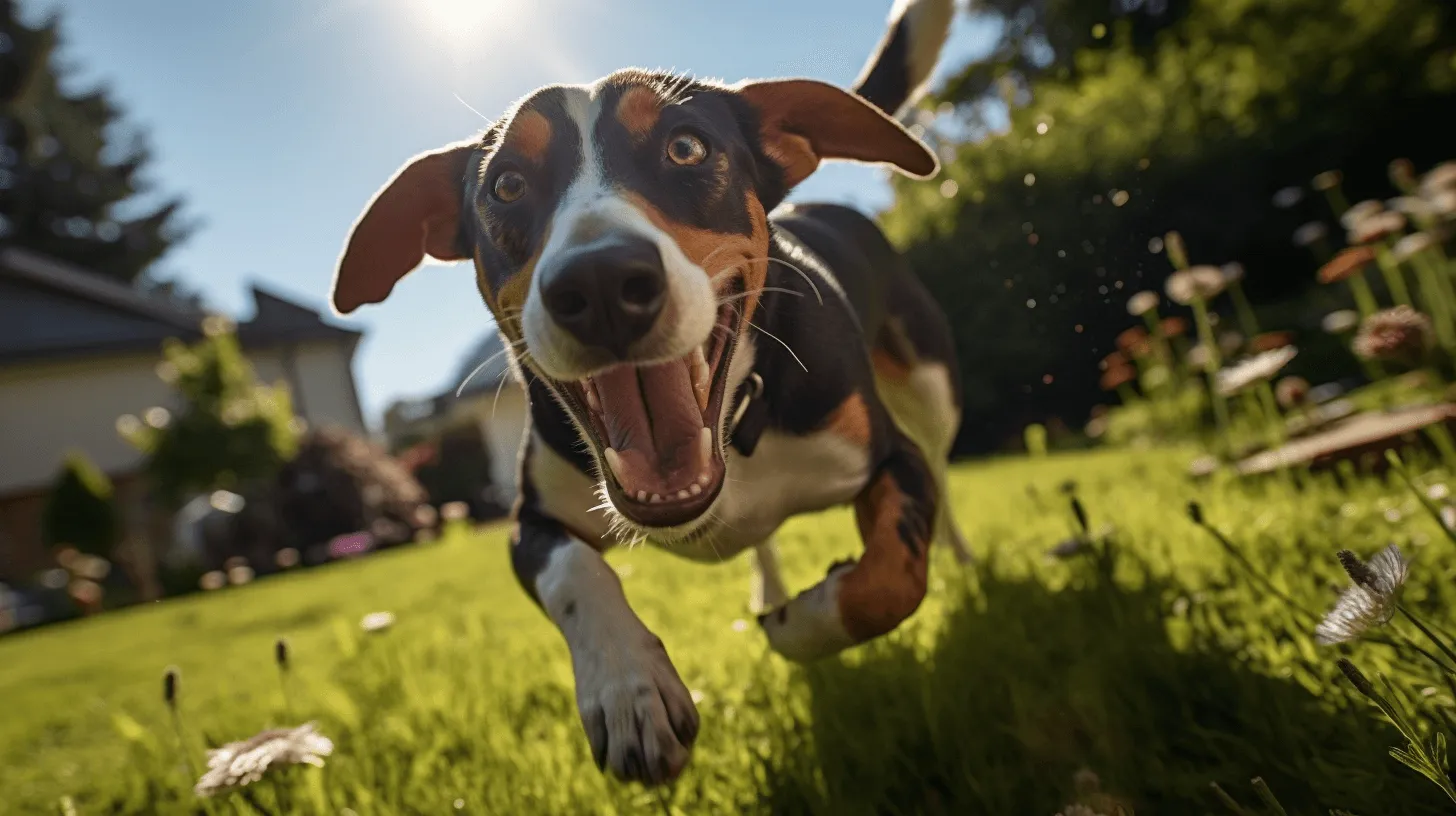 Beagle Bluetick Coonhound Mix